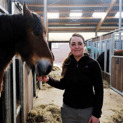 Nadja, saving carbon with horses!